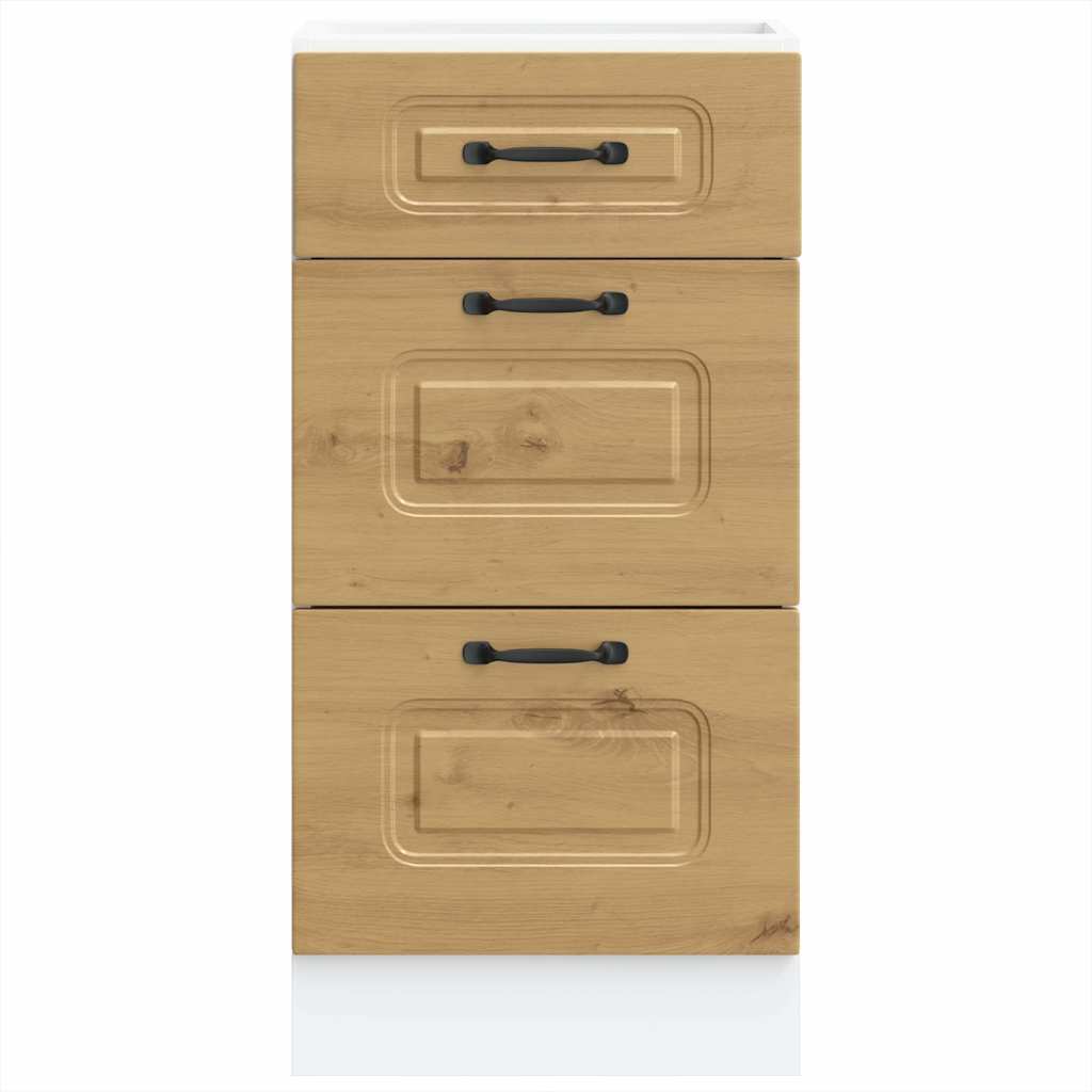 vidaXL Kitchen Base Cabinet "Kalmar" Artisan Oak Engineered Wood