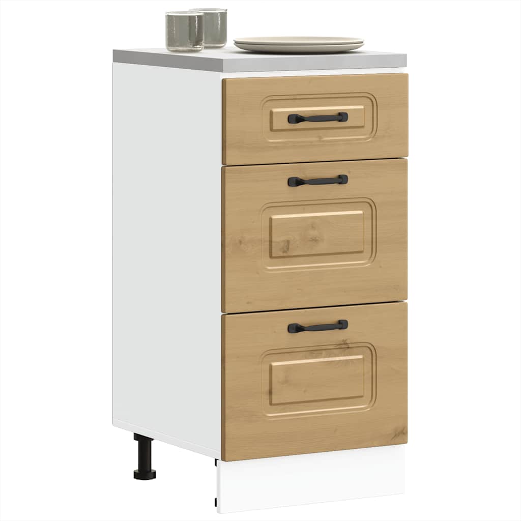 vidaXL Kitchen Base Cabinet Kalmar Artisan Oak Engineered Wood