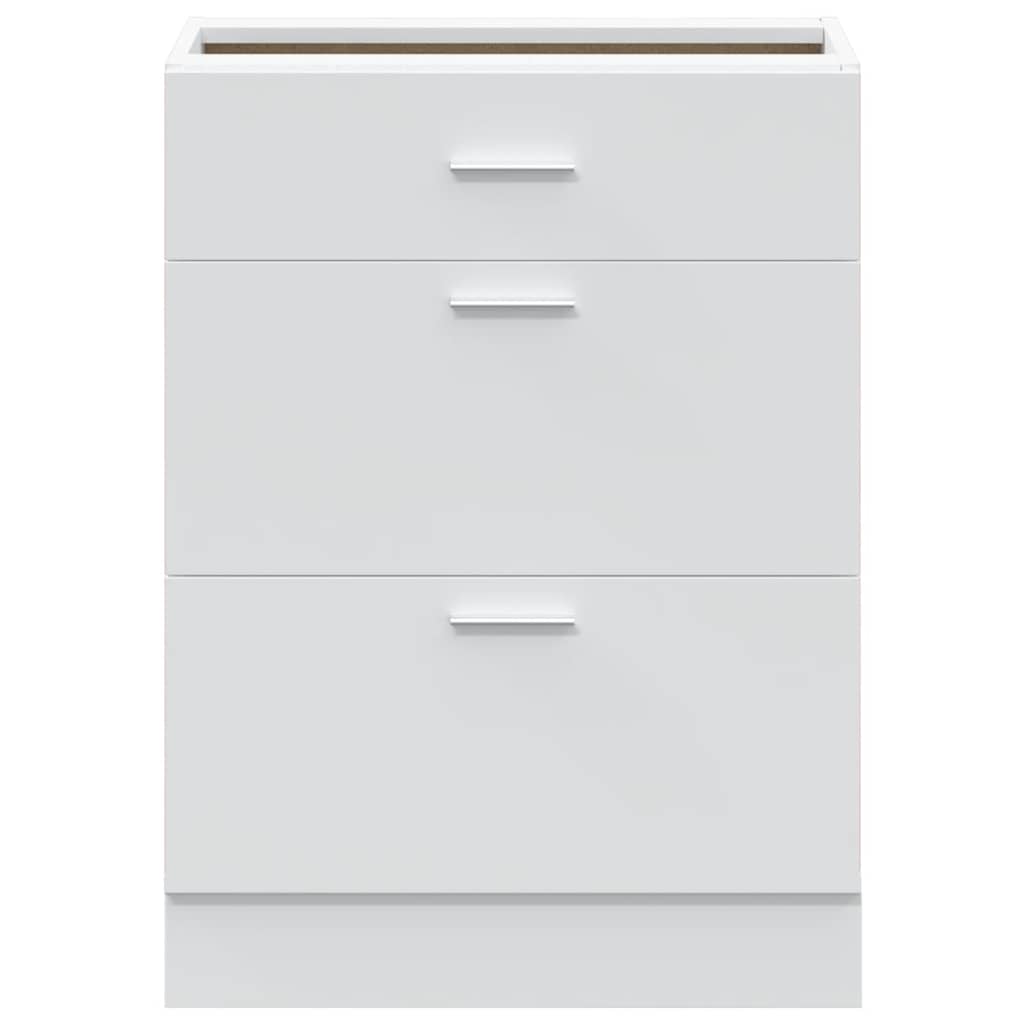 vidaXL Kitchen Base Cabinet Lyon White Engineered Wood