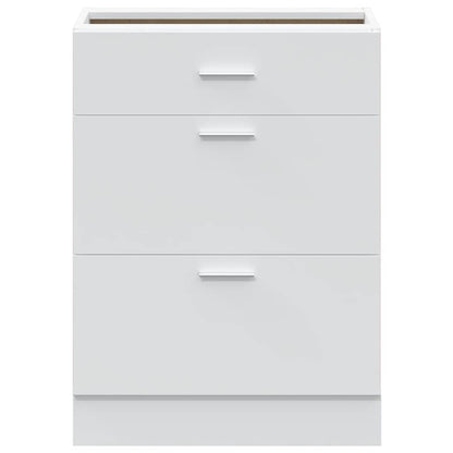 vidaXL Kitchen Base Cabinet Lyon White Engineered Wood