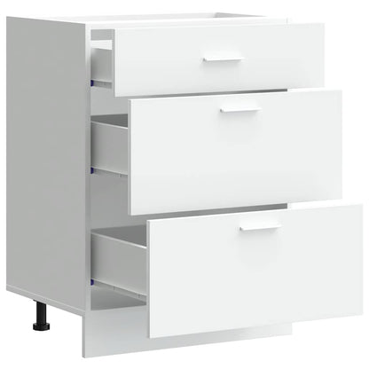 vidaXL Kitchen Base Cabinet Lyon White Engineered Wood