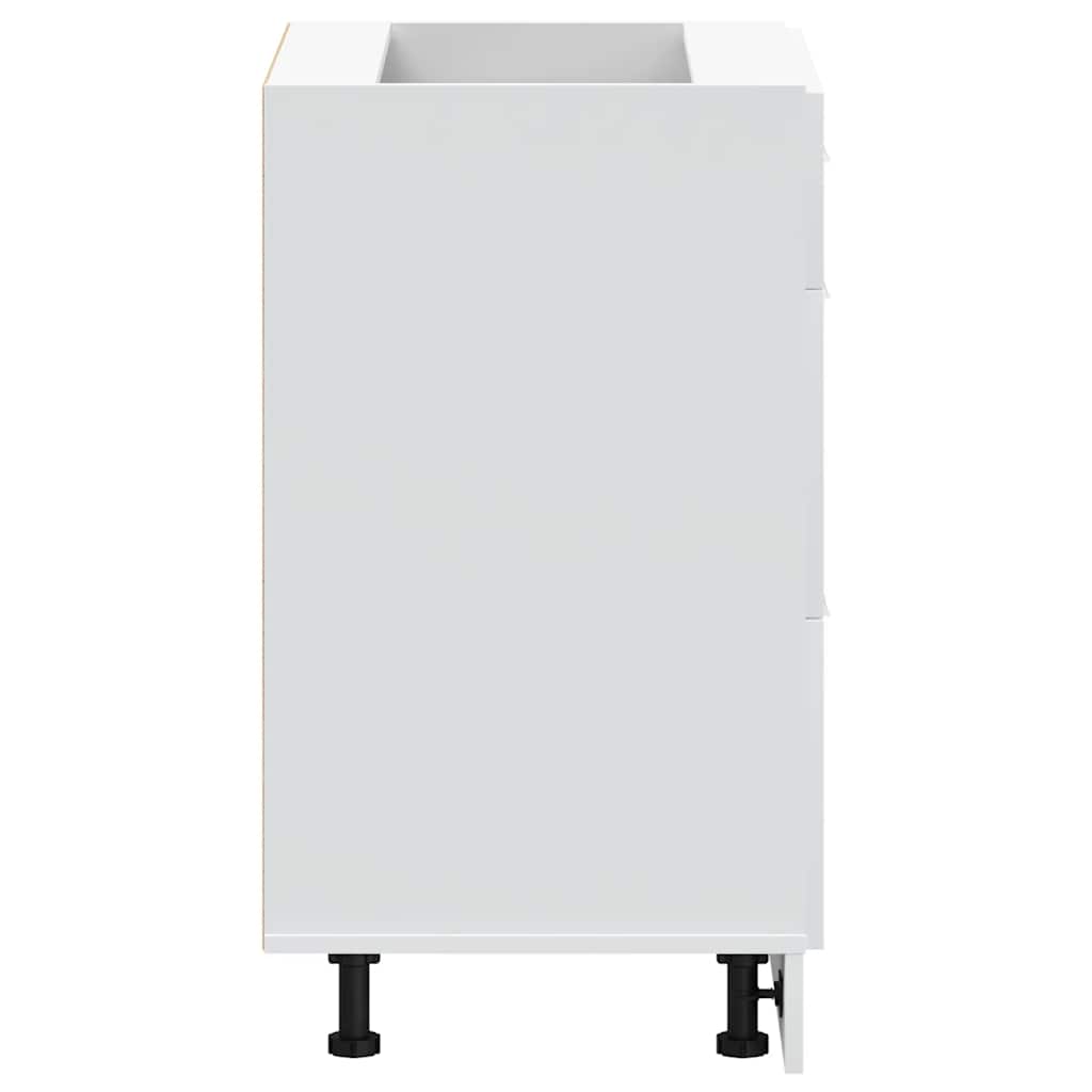 vidaXL Kitchen Base Cabinet Lyon White Engineered Wood