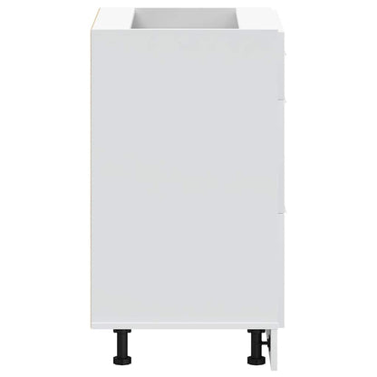 vidaXL Kitchen Base Cabinet Lyon White Engineered Wood
