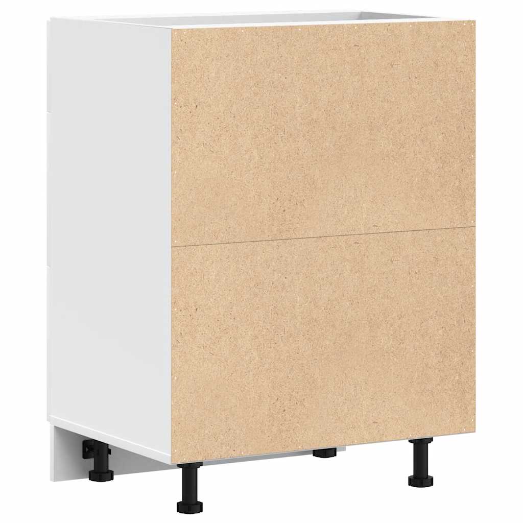 vidaXL Kitchen Base Cabinet Lyon White Engineered Wood