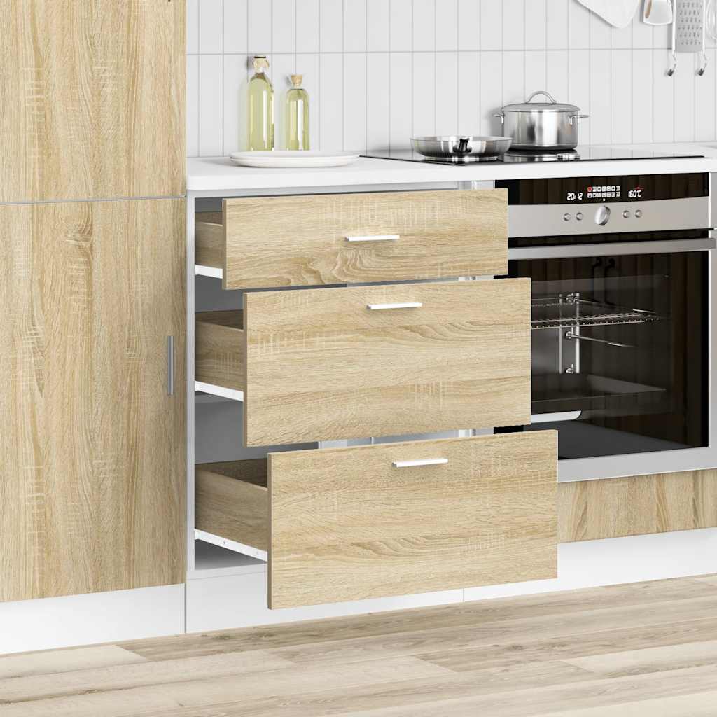 vidaXL Kitchen Base Cabinet Lyon Sonoma Oak Engineered Wood