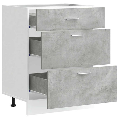 vidaXL Kitchen Base Cabinet "Lyon" Concrete Grey Engineered Wood