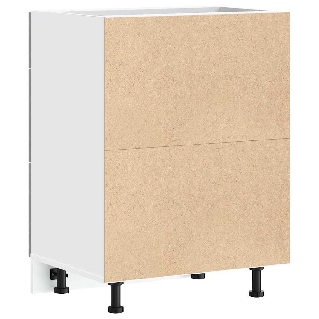 vidaXL Kitchen Base Cabinet "Lyon" Concrete Grey Engineered Wood