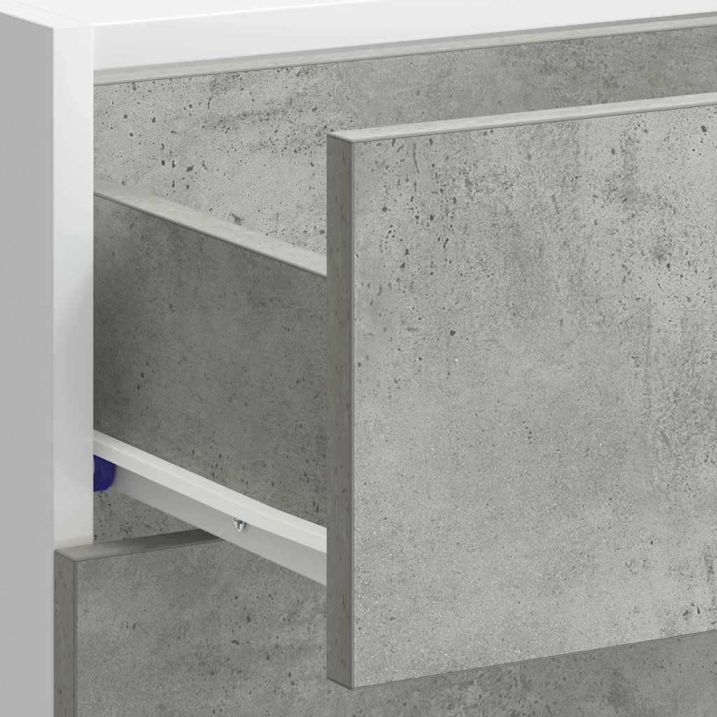 vidaXL Kitchen Base Cabinet "Lyon" Concrete Grey Engineered Wood