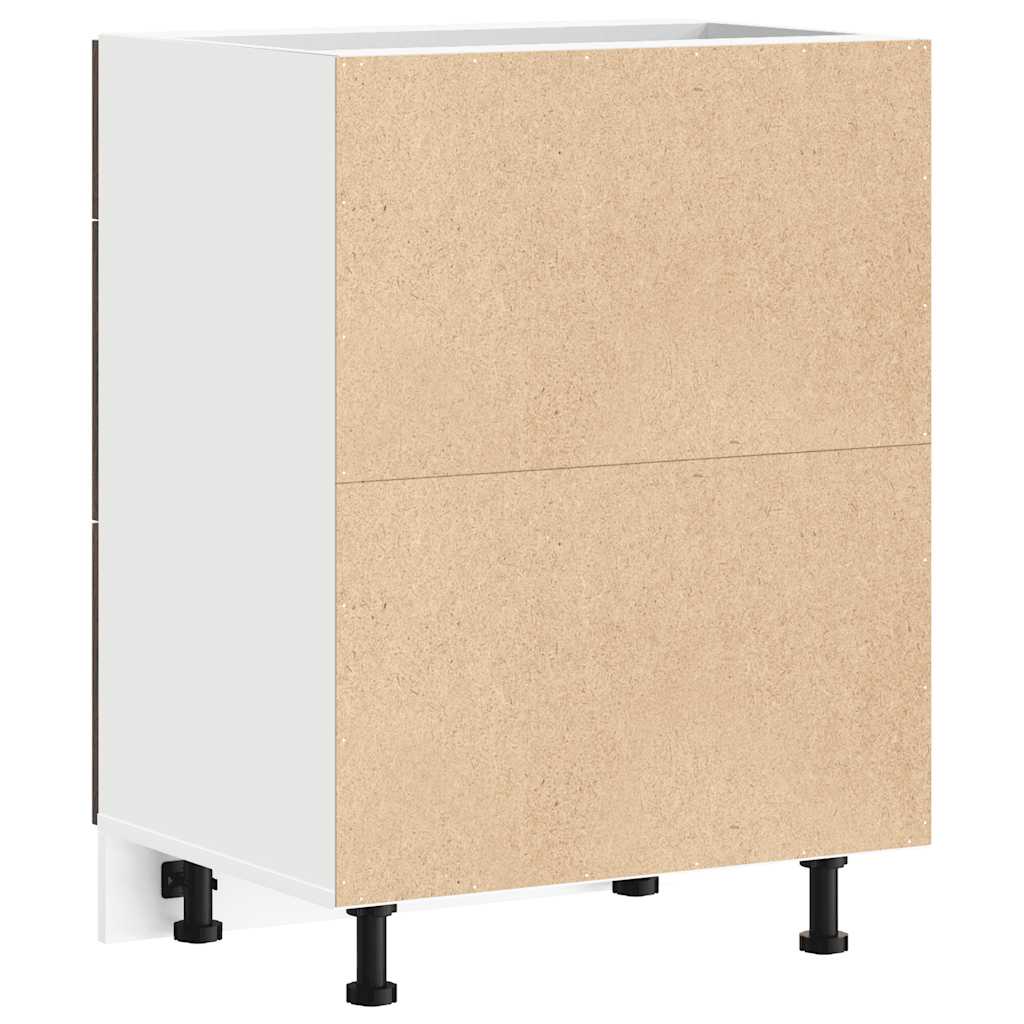 vidaXL Kitchen Base Cabinet Lyon Smoked Oak Engineered Wood