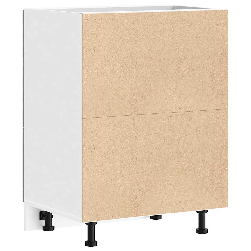 vidaXL Kitchen Base Cabinet Lyon Grey Sonoma Engineered Wood