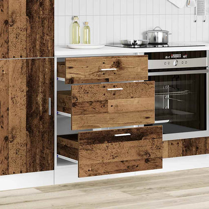 vidaXL Kitchen Base Cabinet Lyon Old Wood Engineered Wood