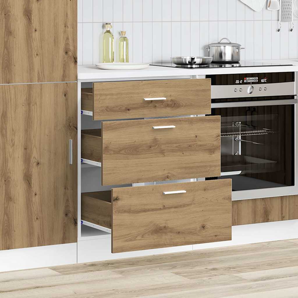 vidaXL Kitchen Base Cabinet "Lyon" Artisan Oak Engineered Wood