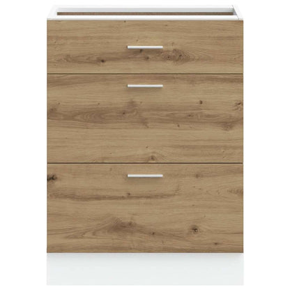 vidaXL Kitchen Base Cabinet "Lyon" Artisan Oak Engineered Wood