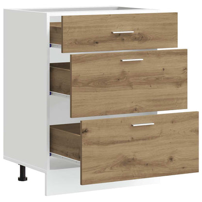 vidaXL Kitchen Base Cabinet "Lyon" Artisan Oak Engineered Wood
