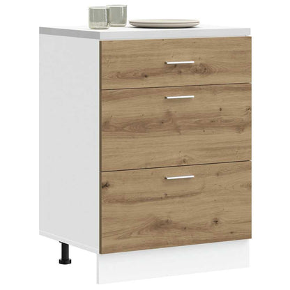 vidaXL Kitchen Base Cabinet "Lyon" Artisan Oak Engineered Wood