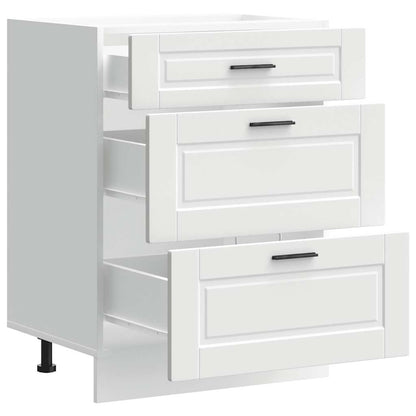 vidaXL Kitchen Base Cabinet Porto White Engineered Wood