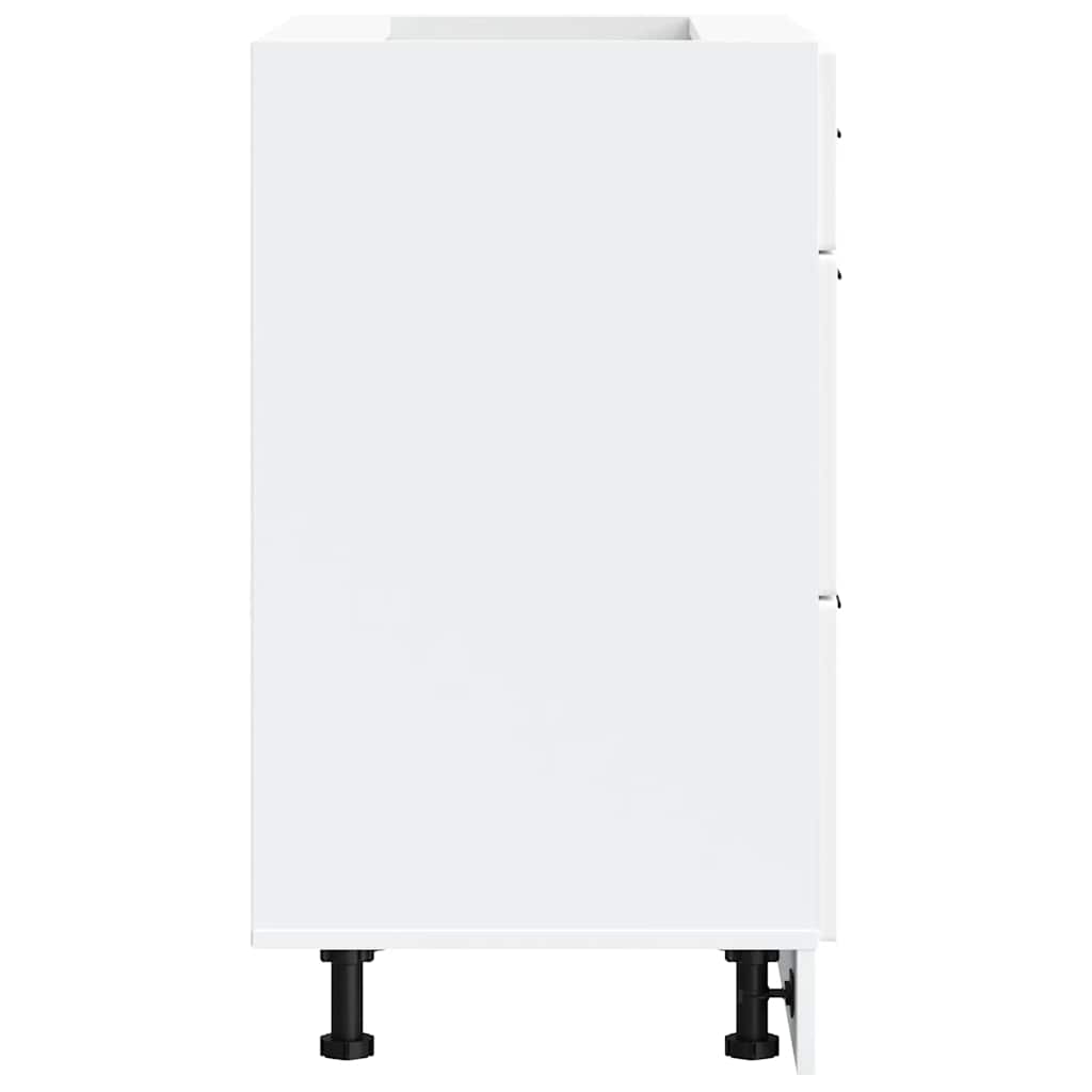 vidaXL Kitchen Base Cabinet Porto White Engineered Wood