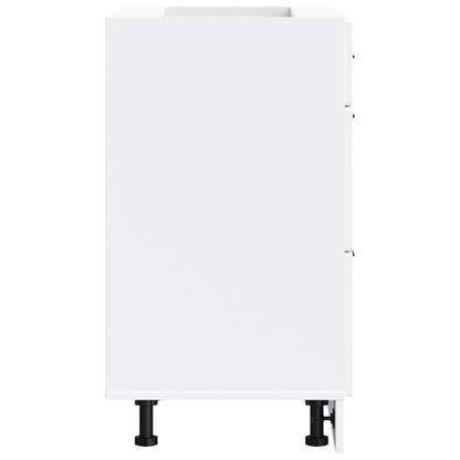 vidaXL Kitchen Base Cabinet "Porto" White Engineered Wood