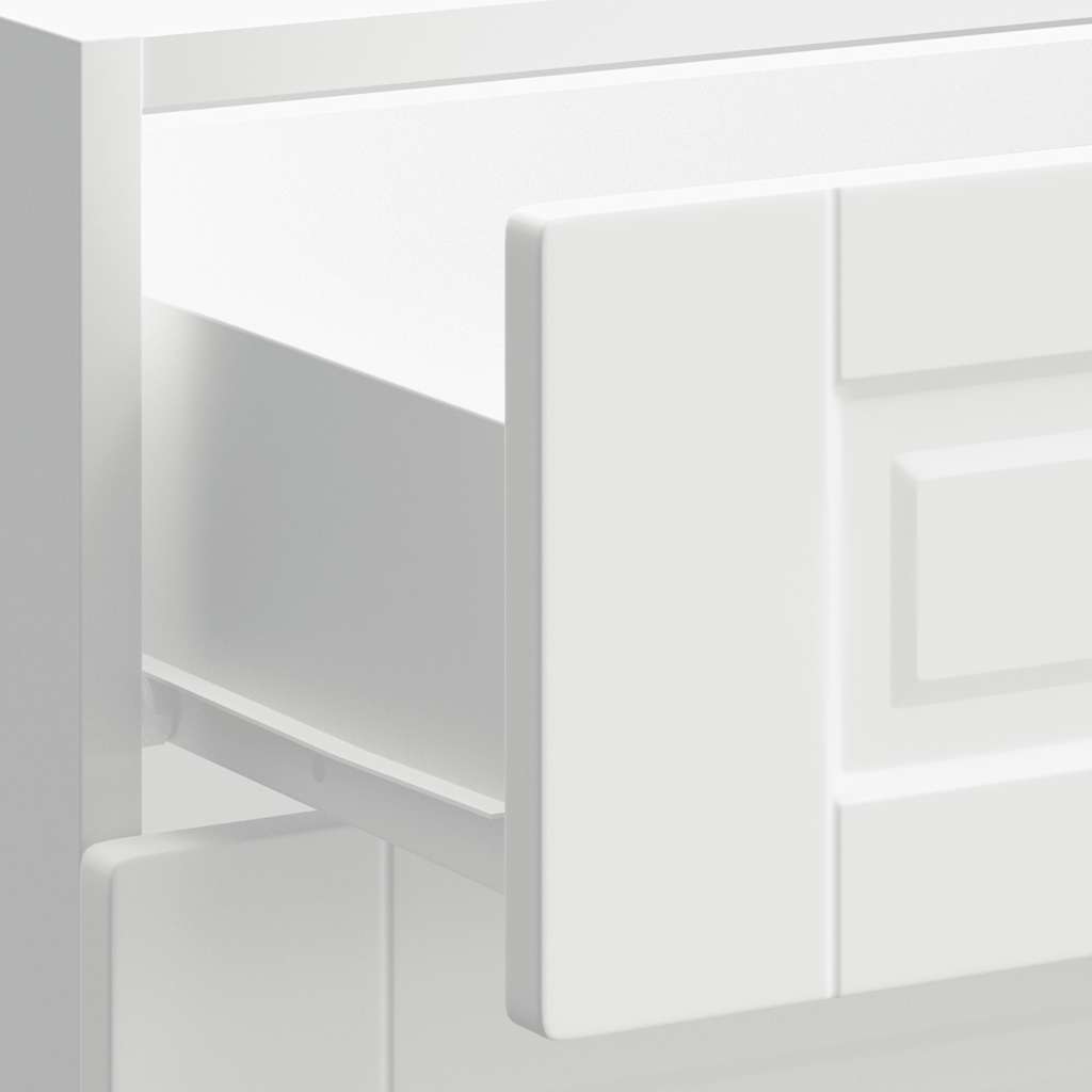 vidaXL Kitchen Base Cabinet "Porto" White Engineered Wood