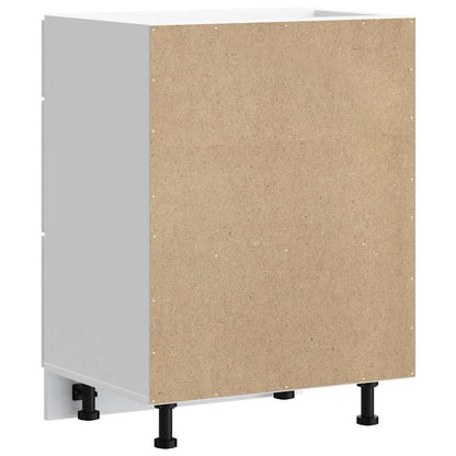 vidaXL Kitchen Base Cabinet "Porto" High Gloss White Engineered Wood