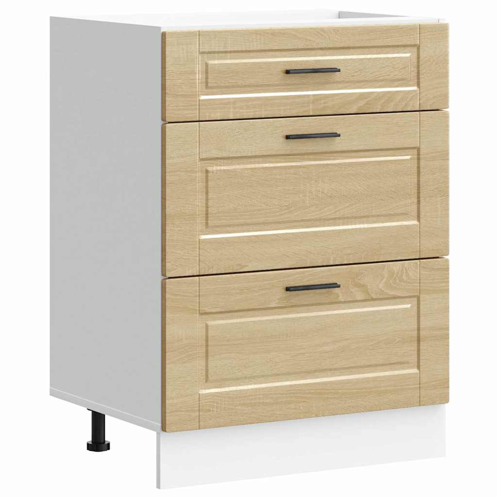 vidaXL Kitchen Base Cabinet "Porto" Sonoma Oak Engineered Wood