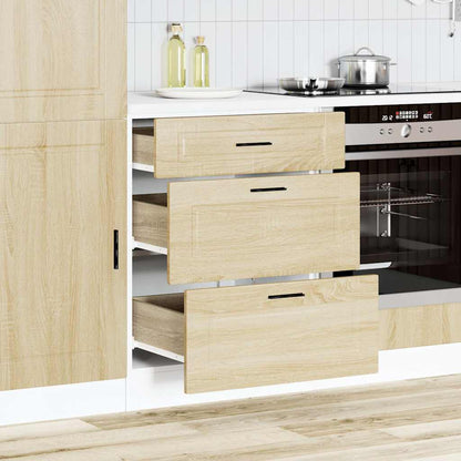 vidaXL Kitchen Base Cabinet "Porto" Sonoma Oak Engineered Wood