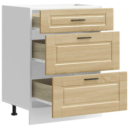 vidaXL Kitchen Base Cabinet "Porto" Sonoma Oak Engineered Wood