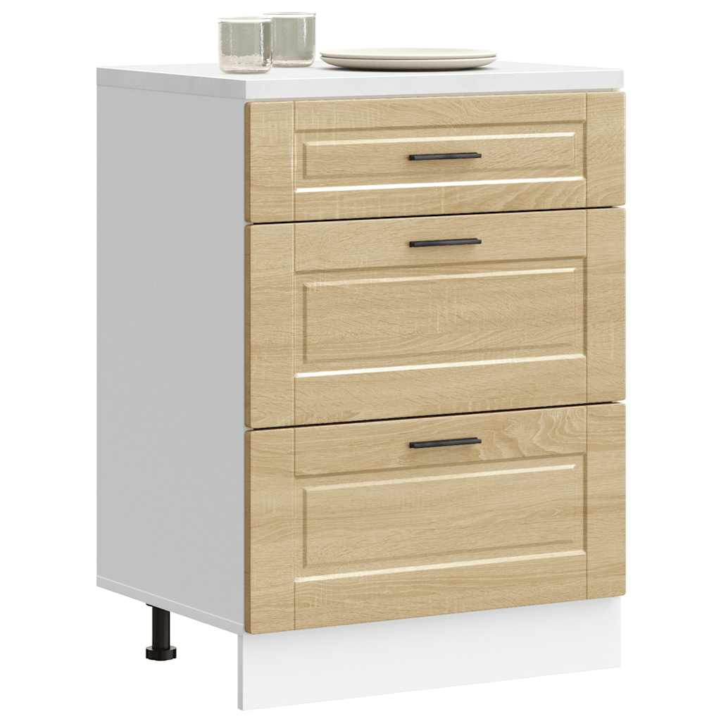vidaXL Kitchen Base Cabinet "Porto" Sonoma Oak Engineered Wood