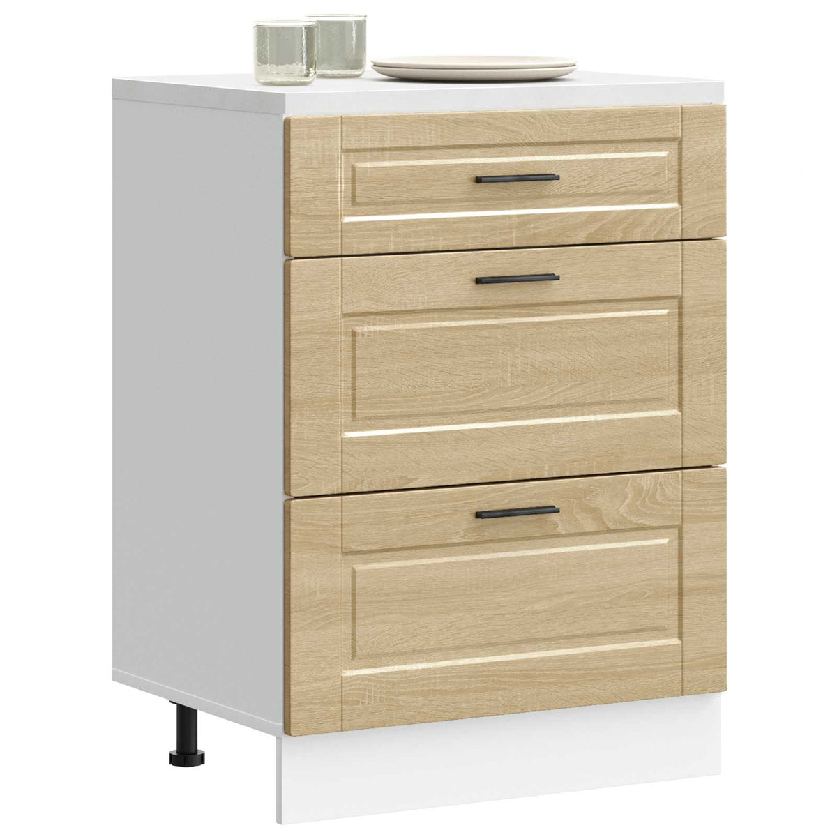 vidaXL Kitchen Base Cabinet "Porto" Sonoma Oak Engineered Wood