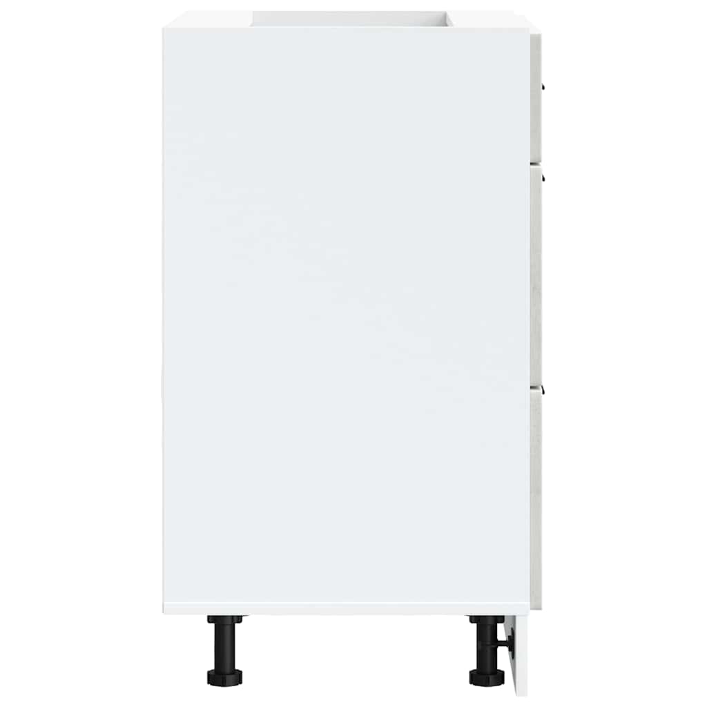 vidaXL Kitchen Base Cabinet Porto Concrete Grey Engineered Wood