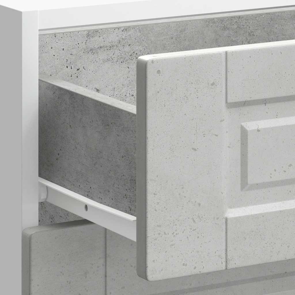 vidaXL Kitchen Base Cabinet Porto Concrete Grey Engineered Wood