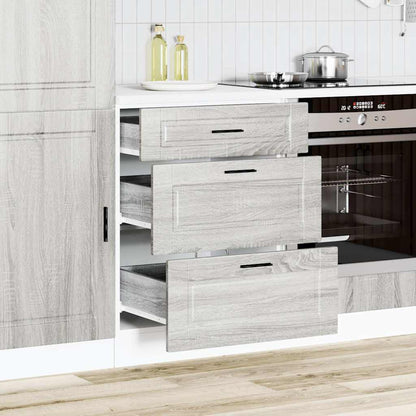 vidaXL Kitchen Base Cabinet "Porto" Grey Sonoma Engineered Wood