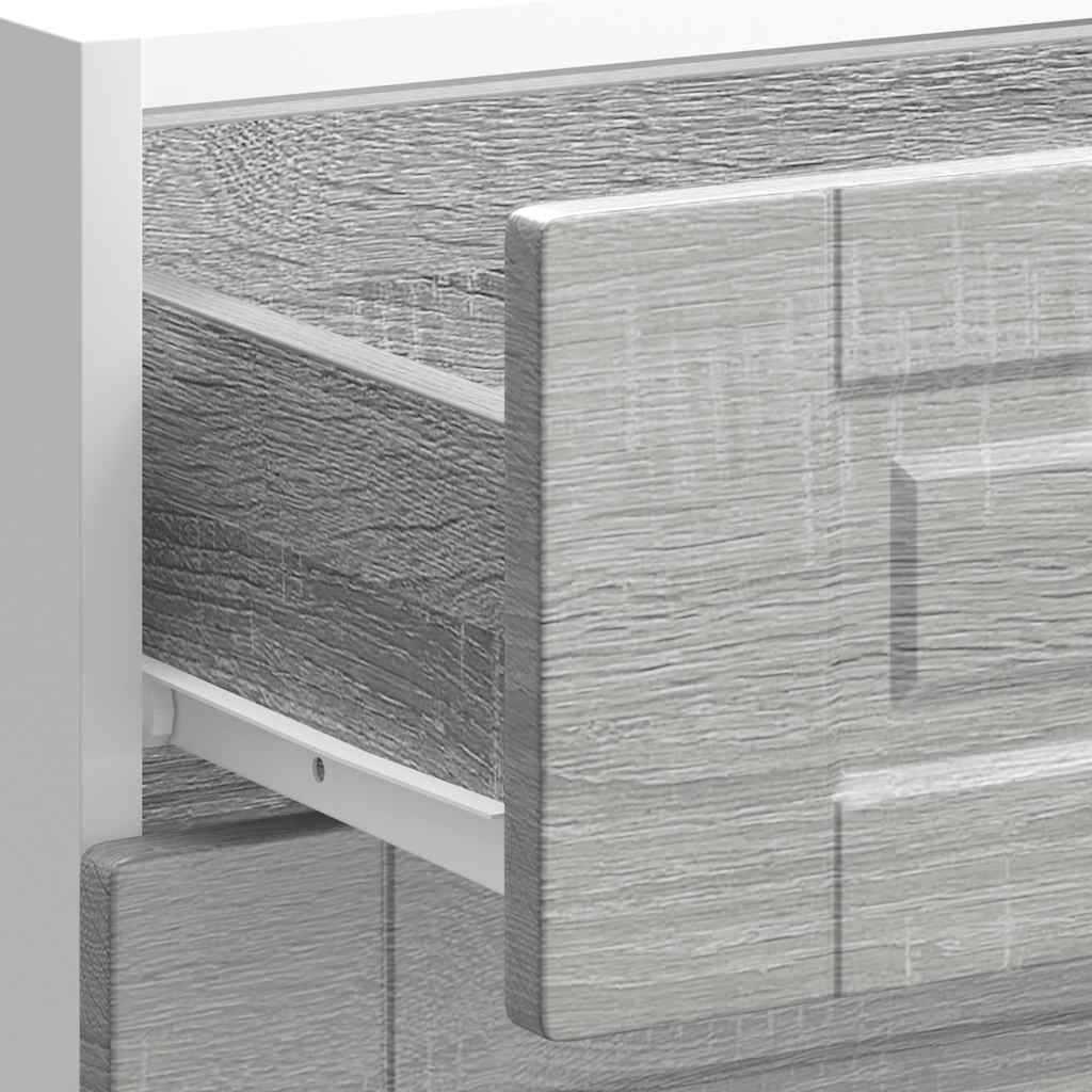 vidaXL Kitchen Base Cabinet "Porto" Grey Sonoma Engineered Wood