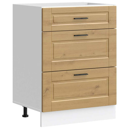 vidaXL Kitchen Base Cabinet "Porto" Artisan Oak Engineered Wood