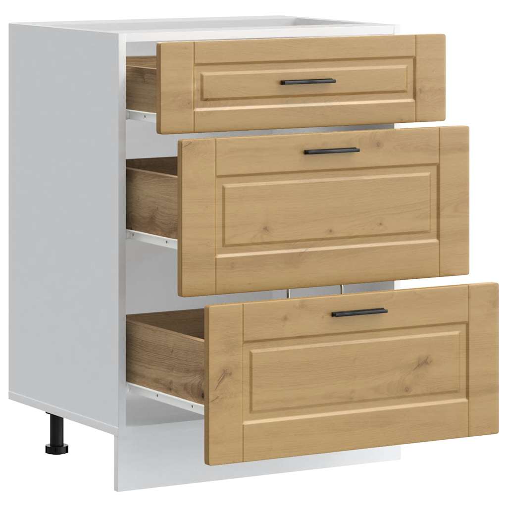 vidaXL Kitchen Base Cabinet Porto Artisan Oak Engineered Wood