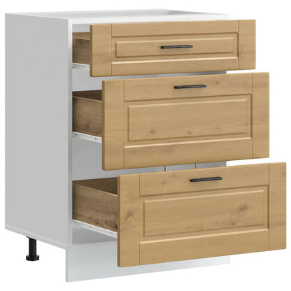 vidaXL Kitchen Base Cabinet "Porto" Artisan Oak Engineered Wood
