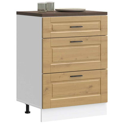 vidaXL Kitchen Base Cabinet "Porto" Artisan Oak Engineered Wood