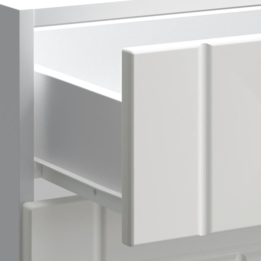 vidaXL Kitchen Base Cabinet "Lucca" White Engineered Wood