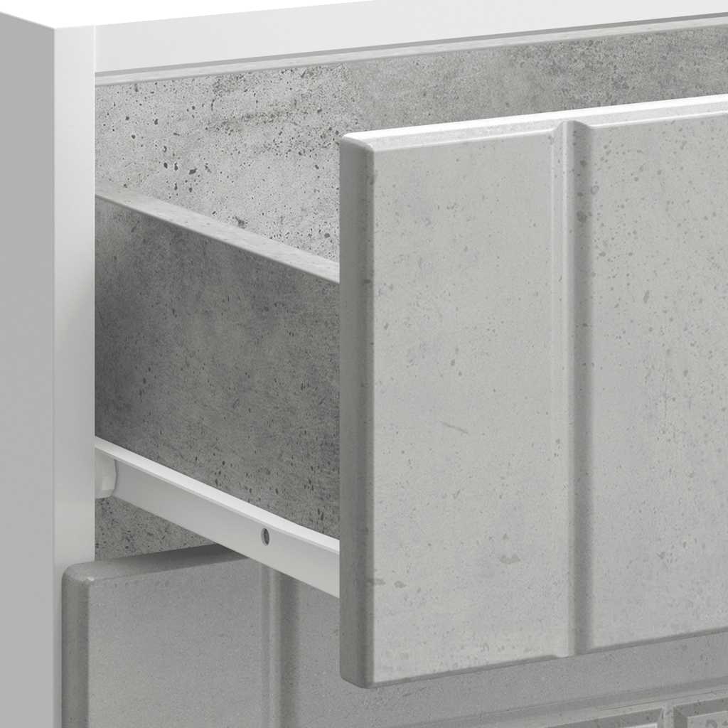 vidaXL Kitchen Base Cabinet Lucca Concrete Grey Engineered Wood