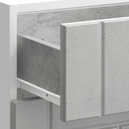 vidaXL Kitchen Base Cabinet Lucca Concrete Grey Engineered Wood