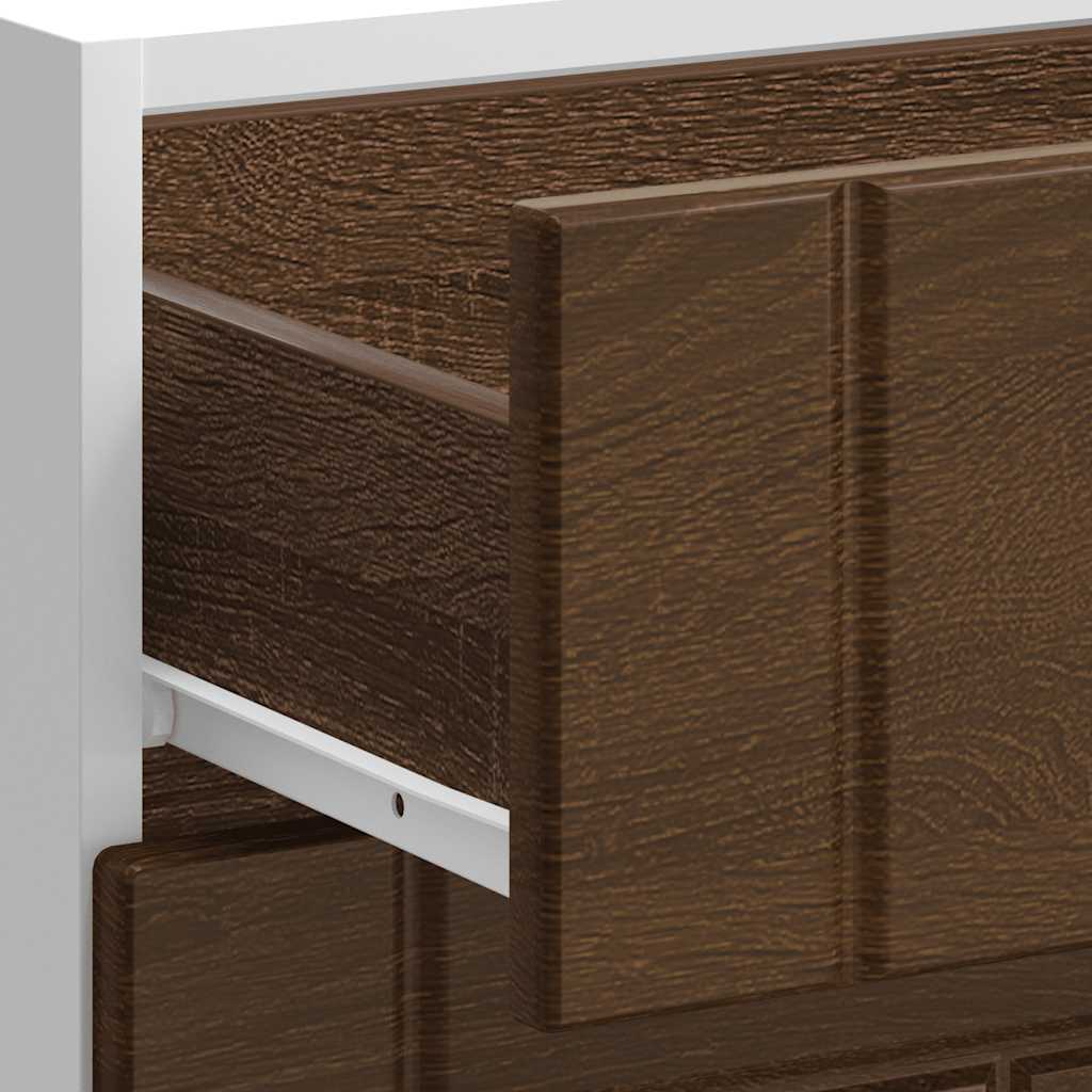 vidaXL Kitchen Base Cabinet "Lucca" Brown Oak Engineered Wood