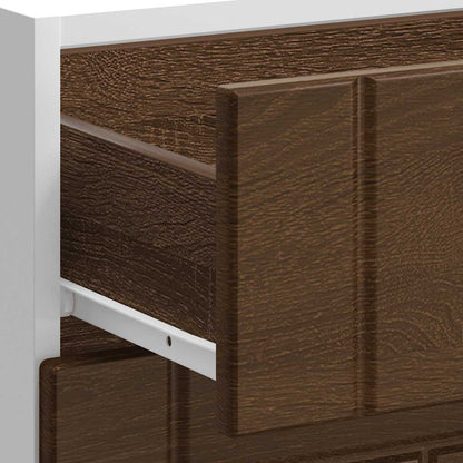 vidaXL Kitchen Base Cabinet "Lucca" Brown Oak Engineered Wood