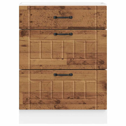 vidaXL Kitchen Base Cabinet Lucca Old Wood Engineered Wood