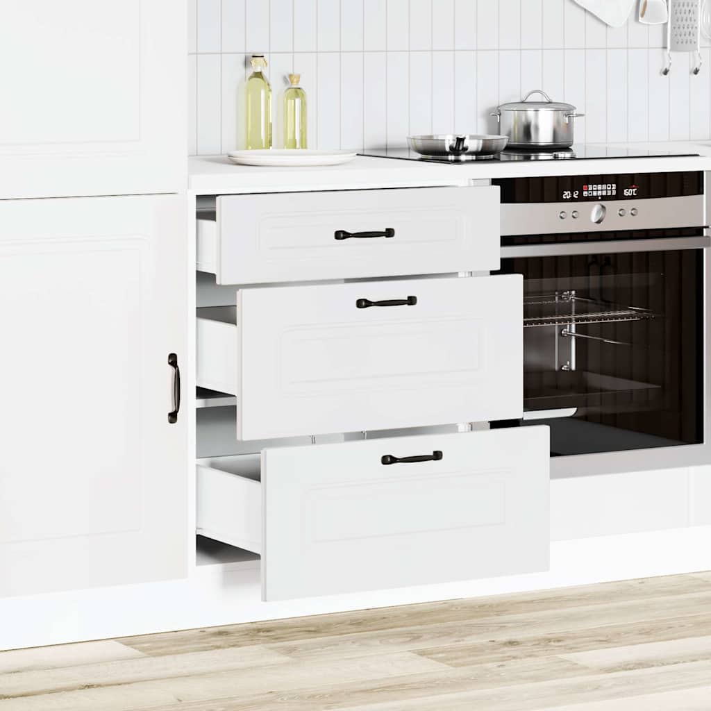 vidaXL Kitchen Base Cabinet Kalmar White Engineered Wood