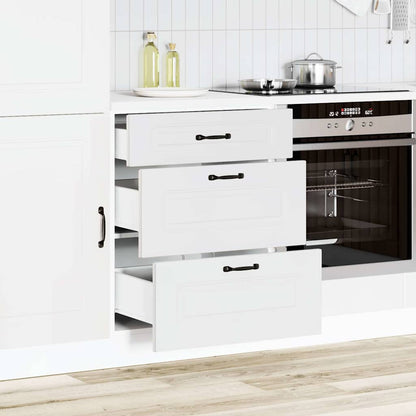 vidaXL Kitchen Base Cabinet Kalmar White Engineered Wood