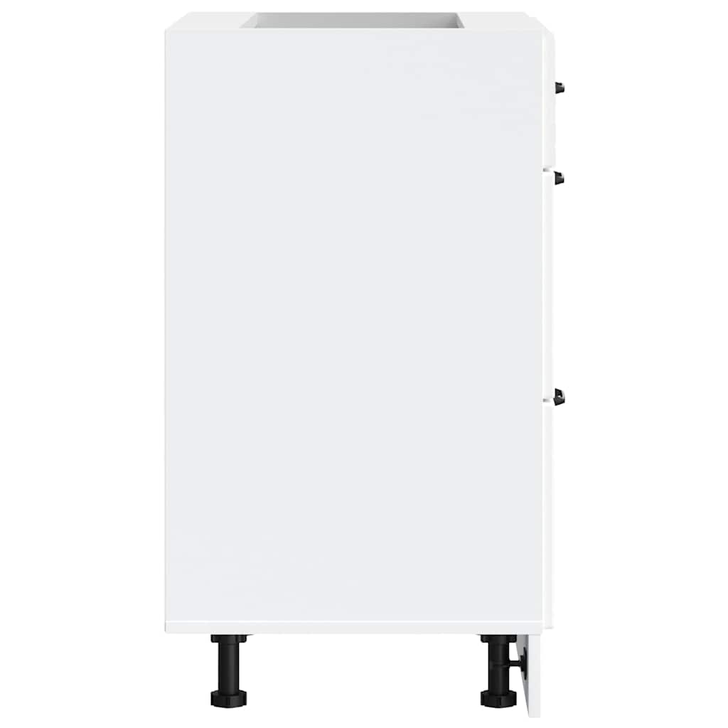 vidaXL Kitchen Base Cabinet Kalmar White Engineered Wood