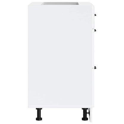 vidaXL Kitchen Base Cabinet Kalmar White Engineered Wood