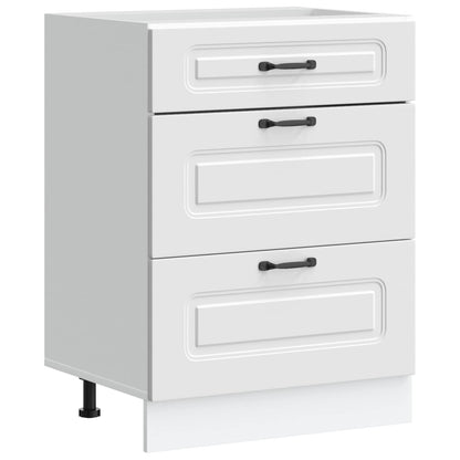 vidaXL Kitchen Base Cabinet "Kalmar" White Engineered Wood