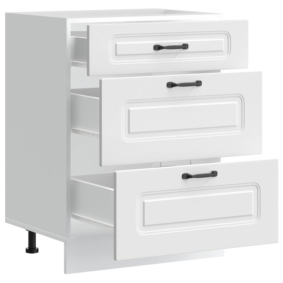vidaXL Kitchen Base Cabinet "Kalmar" White Engineered Wood