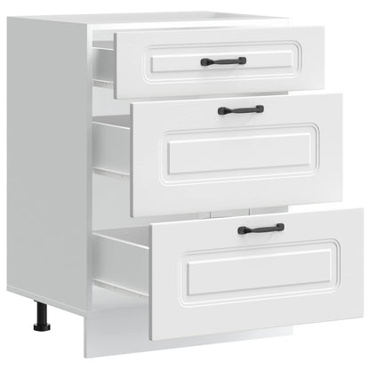 vidaXL Kitchen Base Cabinet "Kalmar" White Engineered Wood